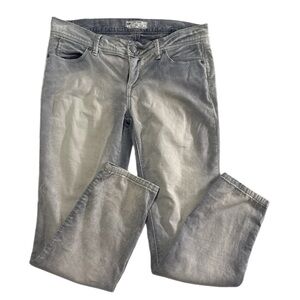 Free People Light Acid Wash Y2K Corduroy Straight Leg Pants Gray Size 26 Waist